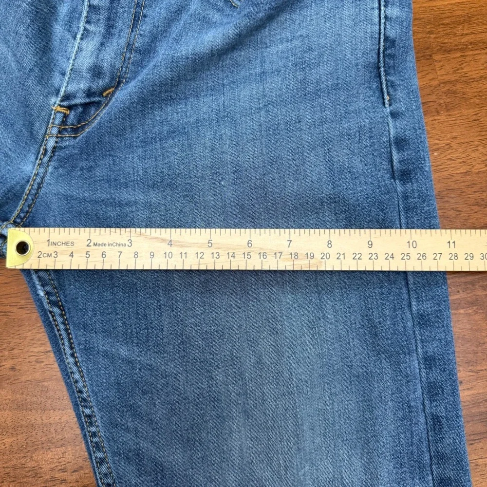 Levis 502 Taper Fit Jeans Mens 32x32 Blue Medium Wash Stretch Denim 29507-0053